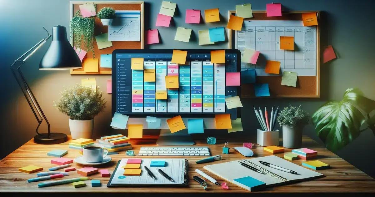 Como criei um sistema de organização com planner, Trello e post-its