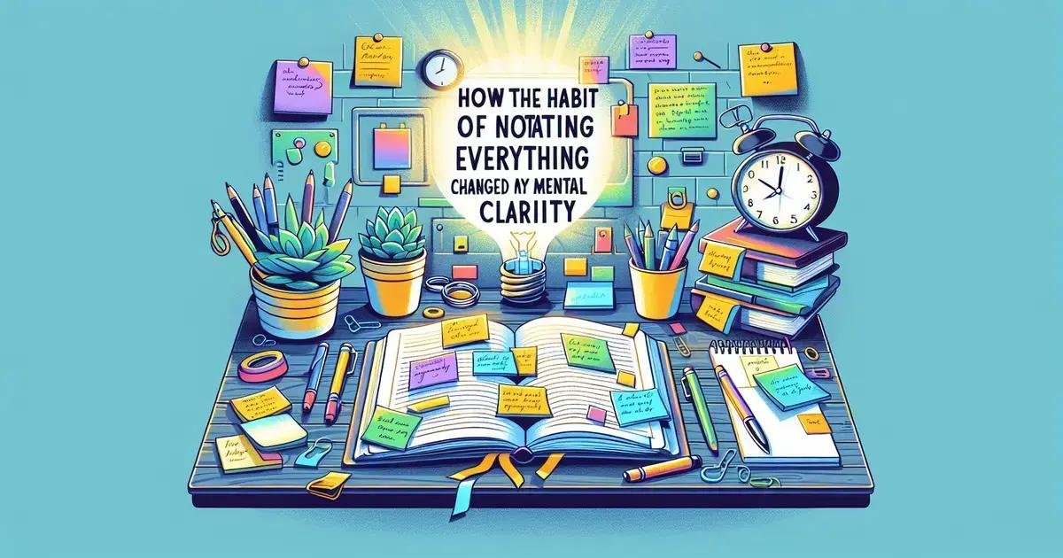 Como o hábito de anotar tudo mudou minha clareza mental
