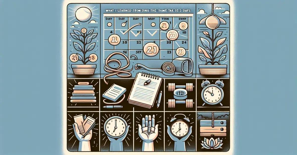 O que aprendi fazendo a mesma tarefa no mesmo horário por 21 dias